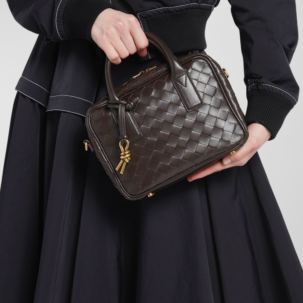 Brand new. Authentic Bottega “Baulleto” top handle bag.